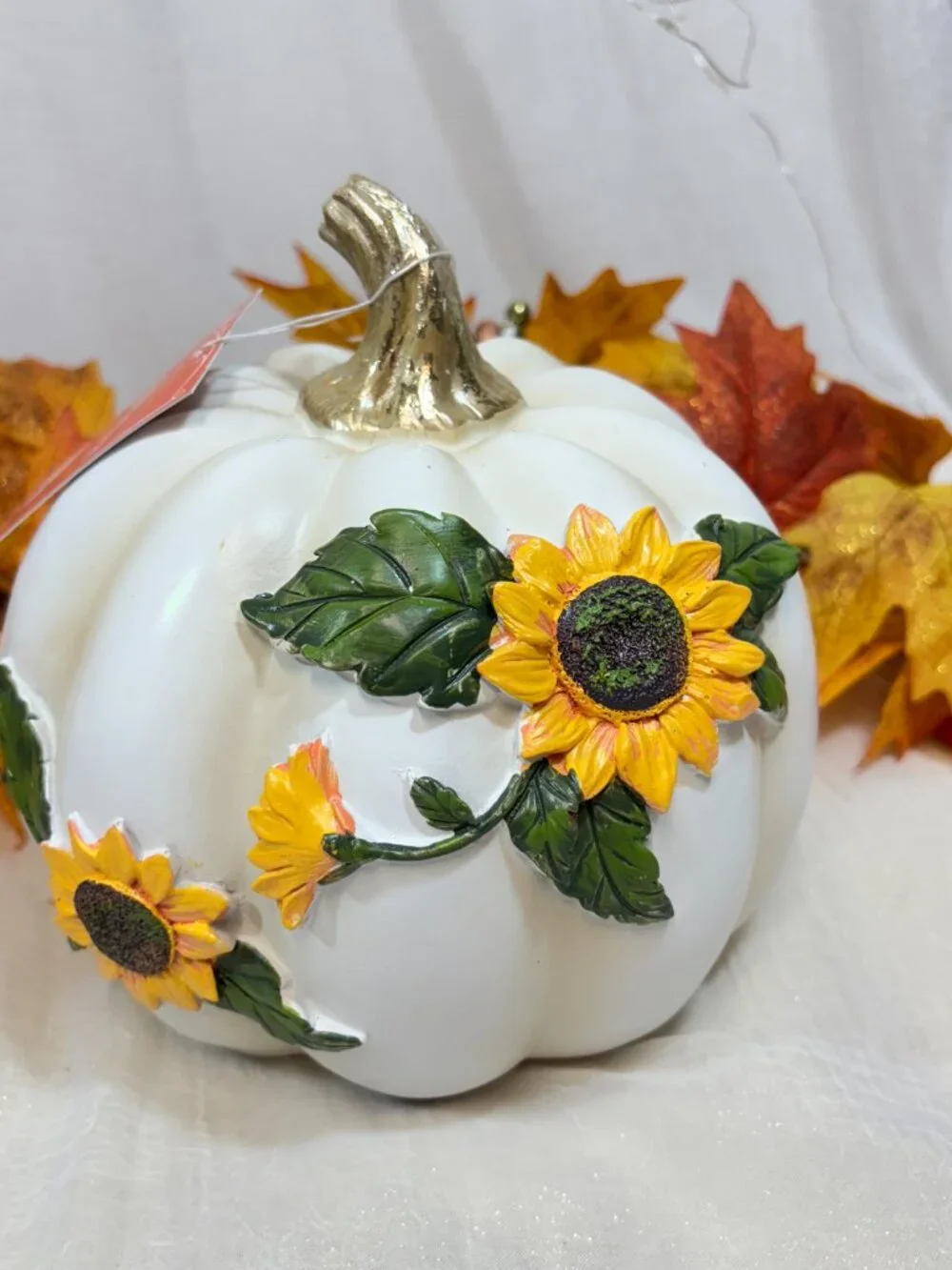 Martha Stewart Home Dimensional Sunflowers Flower Pumpkin Thanksgiving Fall